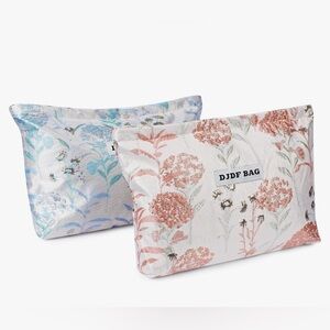 Gorgeous floral 2-pack cosmetic bags